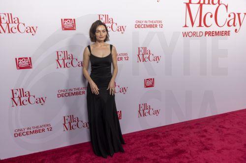 epa12582042 British-French actor Emma Mackey arrives at the red carpet for the world premiere of the film 'Ella McCay' at the El Capitan Theatre in Los Angeles, California, USA, 09 December 2025.  EPA/JILL CONNELLY