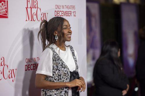 epa12582044 US actor Ayo Edebiri arrives at the red carpet for the world premiere of the film 'Ella McCay' at the El Capitan Theatre in Los Angeles, California, USA, 09 December 2025.  EPA/JILL CONNELLY