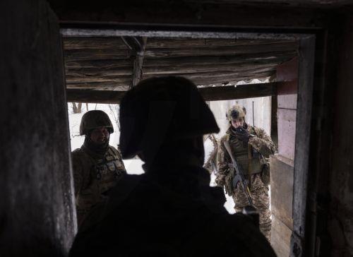 epa12618046 A handout photo made available by the press service of the 93rd 'Kholodnyi Yar' Separate Mechanized Brigade of the Ukrainian Armed Forces shows servicemen from the brigade conducting rotation at an undisclosed location near the frontline city of Kostyantynivka, Donetsk region, eastern Ukraine, 30 December 2025, amid the Russian invasion. ...