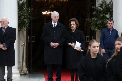 epa12661510 Crown Prince Alexander II of Serbia and Crown Princess Katherine leave the Metropolitan Cathedral of Athens, after they attended the funeral service of Princess Irene, Athens, Greece, 19 January 2026. Princess Irene, the younger sister of Queen Sofia of Spain and of the former King Constantine, died aged 83 on 15 January in Madrid. Her funeral...