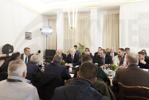 (Ξένη Δημοσίευση) Ο πρωθυπουργός Κυριάκος Μητσοτάκης πραγματοποιεί συνάντηση με αγρότες και κτηνοτρόφους στο Μέγαρο Μαξίμου, Δευτέρα 19 Ιανουαρίου 2026. ΑΠΕ-ΜΠΕ/ΓΡΑΦΕΙΟ ΤΥΠΟΥ ΠΡΩΘΥΠΟΥΡΓΟΥ/ΔΗΜΗΤΡΗΣ ΠΑΠΑΜΗΤΣΟΣ