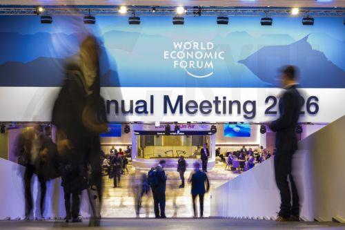 epa12666870 Participants leave after a plenary session in the Congress Hall at the 56th annual meeting of the World Economic Forum (WEF) in Davos, Switzerland, 21 January 2026. The meeting under the topic 'A Spirit of Dialogue' brings together entrepreneurs, scientists, and corporate and political leaders in Davos and takes place from 19 to 23 January in...