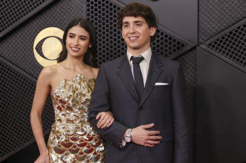 epa12699509 US dancer Elliana Walmsley (L) and US comedian and actor Marcello Hernandez attend the red carpet for the 68th annual Grammy Awards ceremony at Crypto.com Arena in Los Angeles, California, USA, 01 February 2026.  EPA/JILL CONNELLY
