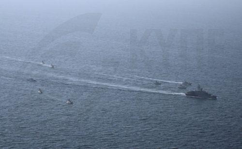 epa12747738 A handout photo made available by Iran's Islamic Revolutionary Guard Corps (IRGC)'s official website Sepahnews on 16 February 2026 shows IRGC members participating in a military drill in the Persian gulf, southern Iran. The IRGC launched a large-scale exercise in the Strait of Hormuz, state media reported. The drills follow an increased US...