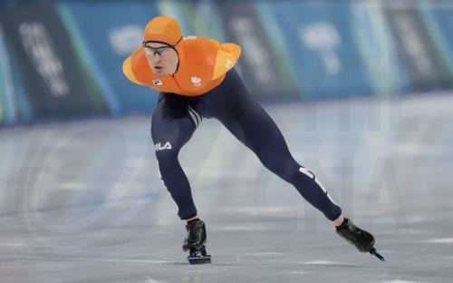 epa12758181 Joep Wennemars of Netherlands competes in the Men's 1500m of the Speed Skating competitions at the Milano Cortina 2026 Winter Olympic Games, in Milan, Italy, 19 February 2026.  EPA/ROBERT GHEMENT