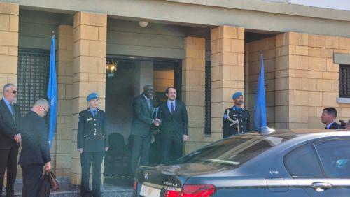 Συνάντηση Προέδρου της Δημοκρατίας με τον Τουρκοκύπριο ηγέτη Τουφάν Έρχιουρμαν στην Οικία Ειδικού Αντιπροσώπου του ΓΓ των ΗΕ στην Κύπρο Χασίμ Ντιάν