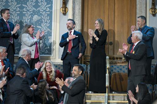 epa12775422 Brad Gerstner is recognized as President Donald J. Trump delivers the first State of the Union address of his second term to a joint session of Congress in the House Chamber of the United States Capitol in Washington, D.C., on Tuesday, February 24, 2026.  EPA/KENNY HOLSTON / POOL