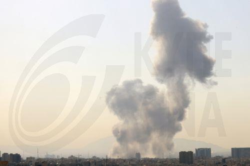 epa12782930 ​Smoke rises in central Tehran after Israel attack, 28 February 2026. Israel launched an attack on Iran on 28 February 2026, described as a "preemptive strike" by Israeli Defence Minister Israel Katz.  EPA/ABEDIN TAHERKENAREH