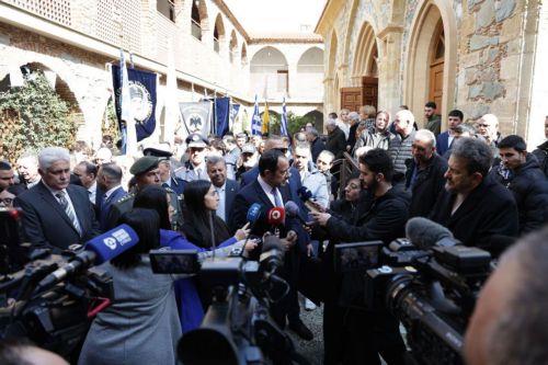 Ο Πρόεδρος της Δημοκρατίας κ. Νίκος Χριστοδουλίδης στο ετήσιο εθνικό μνημόσυνο του ήρωα της ΕΟΚΑ Γρηγόρη Αυξεντίου.