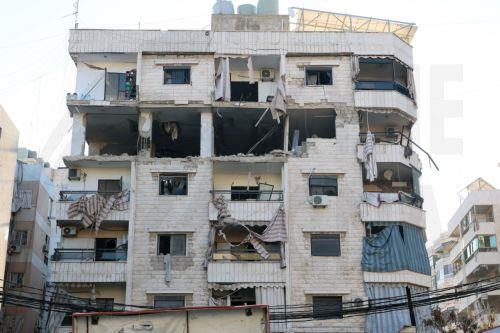 epa12788801 A damaged apartment in a building following an Israeli airstrike in Al Jamous, in Dahieh, southern suburbs of Beirut, Lebanon, 02 March 2026. According to the Lebanese Ministry of Health, at least 31 people were killed and 149 others injured in Israeli airstrikes on Beirut's southern suburb and villages in southern Lebanon.  EPA/WAEL HAMZEH