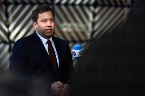 epa12807228 German Finance Minister Lars Klingbeil speaks to the media at a Eurogroup finance ministers meeting in Brussels, Belgium, 09 March 2026. Ministers were to discuss macroeconomic developments in the euro area, assess the Belgian draft budgetary plan for 2026, and discuss energy prices and the potential impact of Middle East tensions on the euro...
