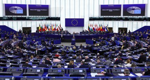epa12811421 Prime Minister of Armenia Nikol Pashinyan delivers a speech at the European Parliament in Strasbourg, France, 11 March 2026. The current plenary session runs from 09 to 12 March 2026.  EPA/RONALD WITTEK