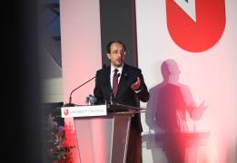 Cyprus President links studies with labo