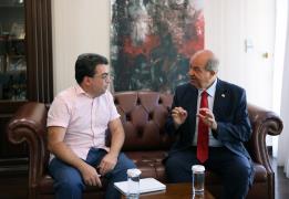 Ersin Tatar Kıbrıs Haber Ajansına konuşt