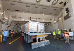 Around 900 tonnes of humanitarian aid ar