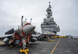 France sends Charles de Gaulle  aircraft