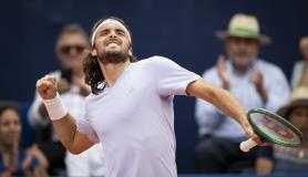Ο Στέφανος Τσιτσιπάς στο Swiss Open
