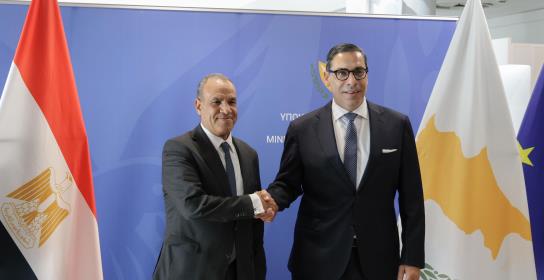 Cyprus-Greece-Egypt trilateral FM meetin