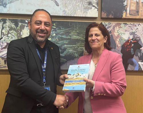 Επιβατική κίνηση και συνδεσιμότητα συζήτησαν Δήμαρχος Παραλιμνίου Δερύνειας-Hermes Airports