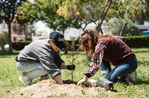 Ουκρανοί και Κύπριοι εθελοντές φύτεψαν 44 δέντρα στη Λάρνακα