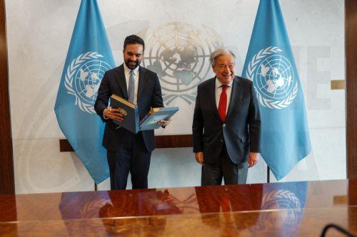 Συνάντηση Γκουτέρες–Μαμντάνι με έμφαση στη συνεργασία ΟΗΕ-Νέας Υόρκης