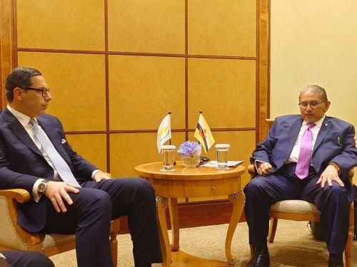 Kombos discusses bilateral relations, regional developments in Brunei meetings