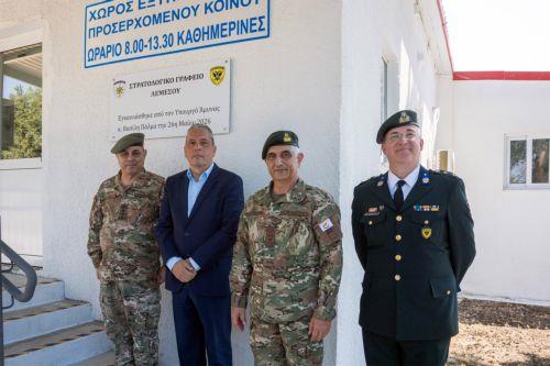 Στόχος η αναβάθμιση της άμυνας είπε ο ΥΠΑΜ στα εγκαίνια στρατολογικού γραφείου Λεμεσού