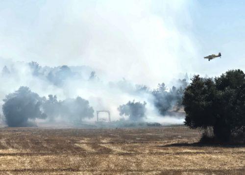 Μεγάλη πυρκαγιά στα Πυργά, σε κινητοποίηση Τμήμα Δασών και Πυροσβεστική [ΒΙΝΤΕΟ]