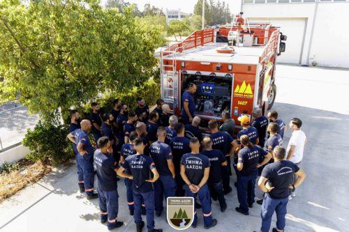 Εκπαίδευση προσωπικού Τμήματος Δασών στη χρήση 17 νέων πυροσβεστικών οχημάτων