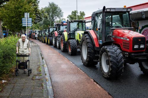 Dutch farmers protest with the Drenthe Nitrogen March against the nitrogen policy