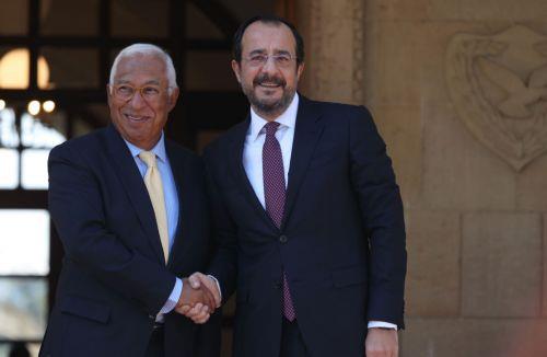 Η επανένωση της Κύπρου αποτελεί βασικό ζήτημα είπε ο Κόστα στη συνάντηση με ΠτΔ στη Λευκωσία