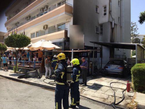 Πυρκαγιά σε διώροφο κτήριο στο Καϊμακλί