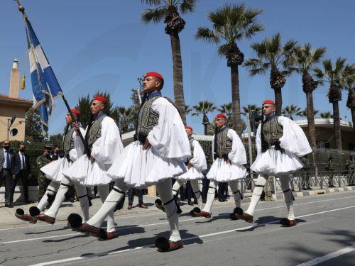 Με κάθε λαμπρότητα ο εορτασμός της 25ης Μαρτίου στην Κύπρο