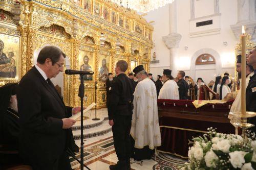 Archbishop Chrysostomos II was a tireless clergyman and one of the most prominent religious figures, Cyprus President says