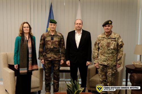 مناقشة تعميق التعاون الاستراتيجي بشكل أكبر خلال الزيارة الرسمية لرئيس الدفاع الفرنسي إلى قبرص