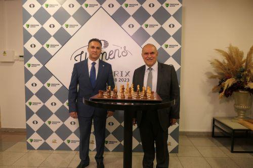 Savunma Bakanı ve Kıbrıs Spor Örgütü Başkanı Kadınlar Satranç Grand Prixsinde