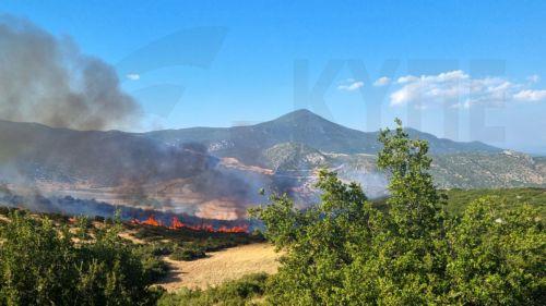 Τέθηκε υπό έλεγχο φωτιά στον Λυθροδόντα αφού έκαψε 5 δεκάρια βλάστηση