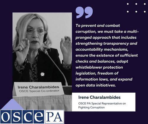 Corruption a serious threat to democracy OSCE PA Vice-President stresses