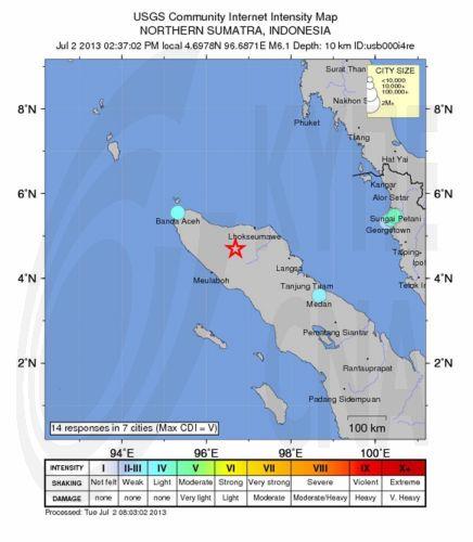 Σεισμός 6 βαθμών σε περιοχή της Ινδονησίας, δεν υπάρχει κίνδυνος για τσουνάμι