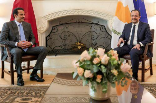 Ο ΠτΔ εκφράζει την αλληλεγγύη της Κύπρου σε συνομιλία με Εμίρη Κατάρ