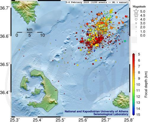 Σεισμός μεγέθους 5,2 ρίχτερ με επίκεντρο την Εύβοια