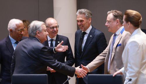 Μεταξύ των προτεραιοτήτων του το Κυπριακό, είπε ο ΓΓ ΟΗΕ στο γεύμα με ηγέτες ΕΕ