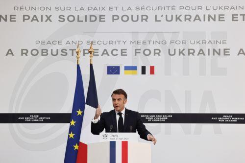 Θα αναπτύξουμε ευρωπαϊκή δύναμη στην Ουκρανία, είπε ο Μακρόν