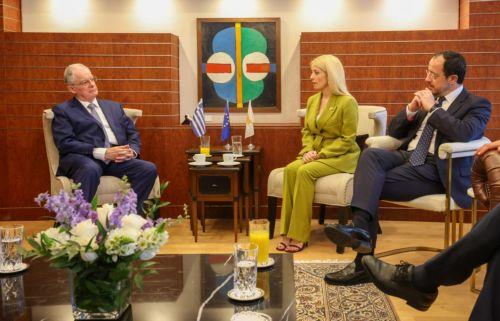 Greek President points out long-lasting ties with Cyprus during meeting with House President