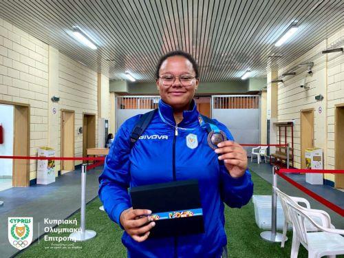 مارينا هادجيكوستا تفوز بالميدالية البرونزية في رمي القرص في سكوبيه