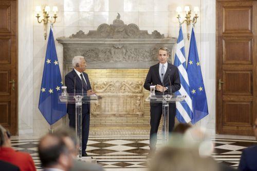 Anyone who threatens European countries has no place in SAFE, Greek PM says while receiving Costa in Athens