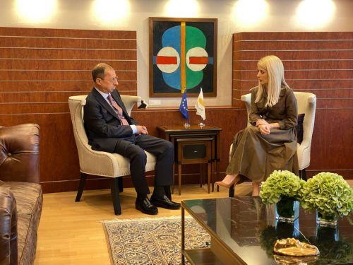 House President receives new Greek Ambassador, Greek President of Parliament to visit Cyprus soon