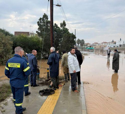 Παρέμβαση Πυροσβεστικής λόγω καιρικών φαινομένων στην επαρχία Αμμοχώστου