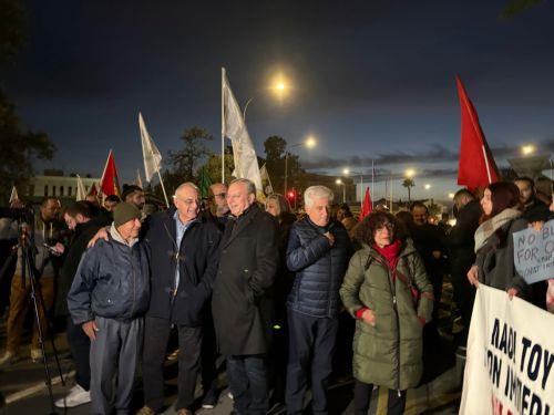 Διαμαρτυρία ΠΣΕ για την Βενεζουέλα έξω από την αμερικάνικη πρεσβεία στη Λευκωσία