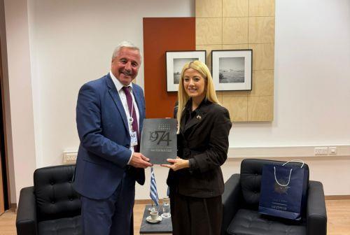 ديميتريو تناقش مع نائب أوروبي دور قبرص كجسر للحوار بين أوروبا والشرق الأوسط